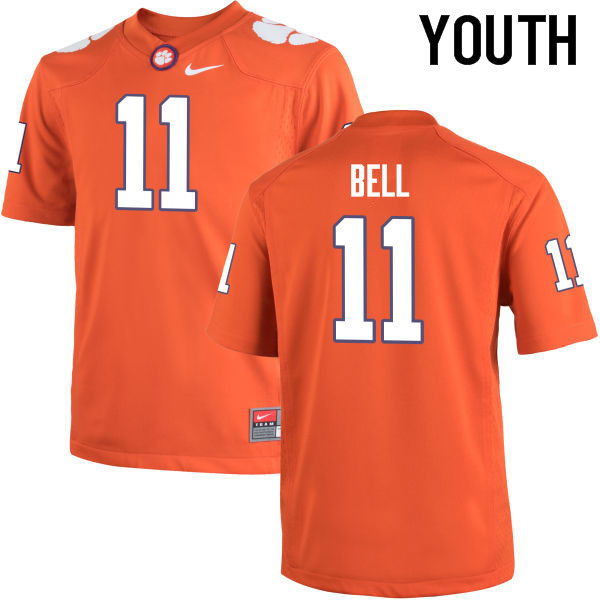 Youth Clemson Tigers #11 Shadell Bell College Football Jerseys-Orange - Click Image to Close